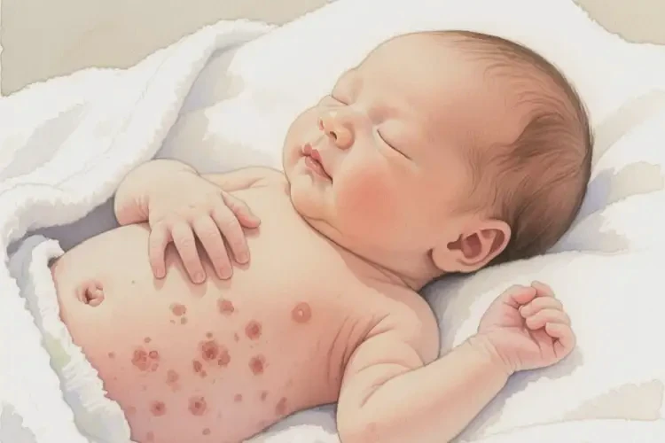 新生兒肚子容易起濕疹不管它會自己自愈嗎(圖4)