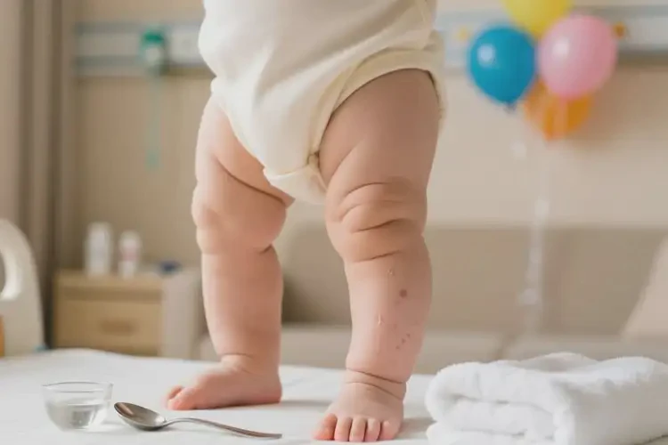 嬰幼兒大腿上出現(xiàn)濕疹能靠自己自愈嗎(圖2)