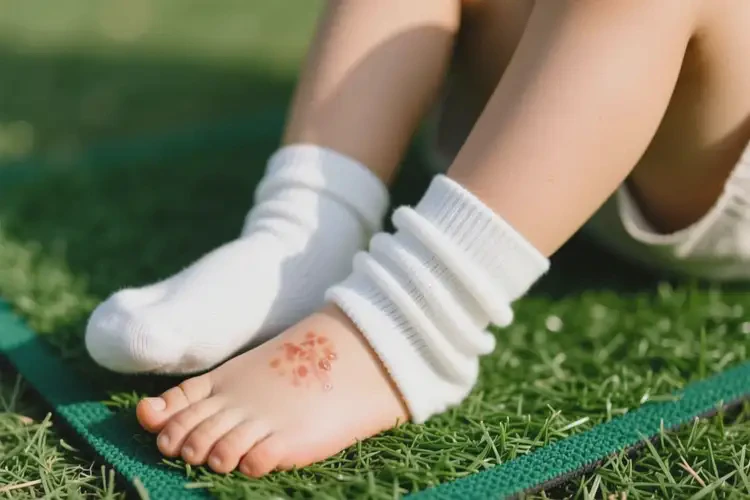 小兒腳上起濕疹不管它會自己好嗎(圖2)