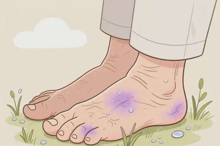 高龄老人脚上经常长湿疹不管它会自己自愈吗(图2)