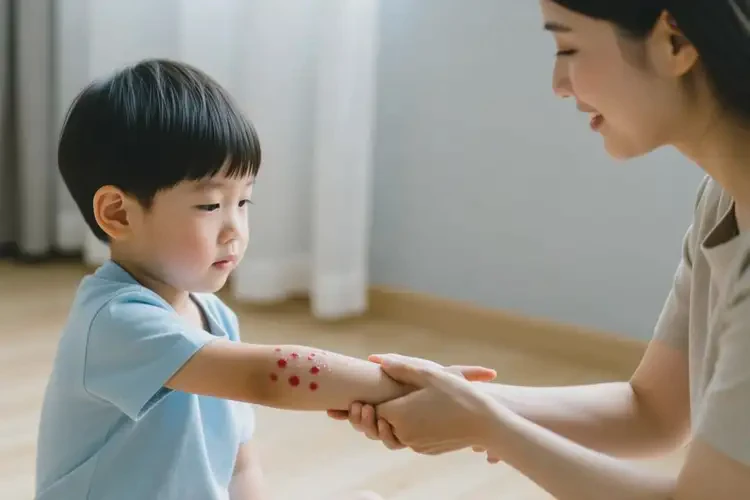 小兒手臂上起濕疹能徹底自愈嗎(圖4)