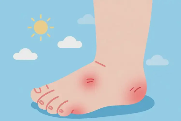 小兒腳上偶爾起濕疹能靠自己自愈嗎(圖1)