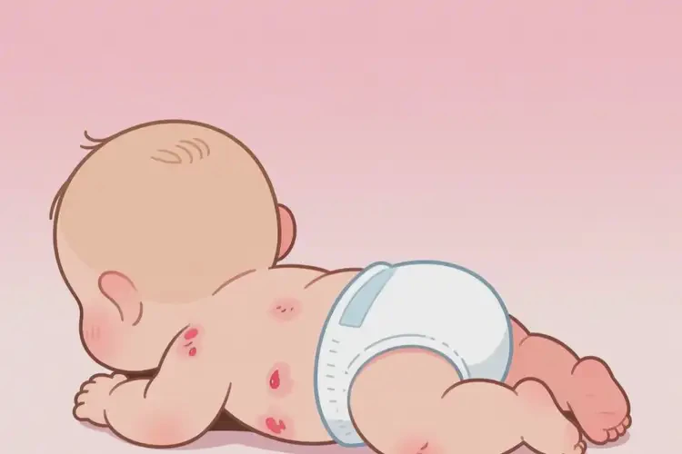 寶寶肚子上偶爾起濕疹不管它會(huì)自己痊愈嗎(圖3)