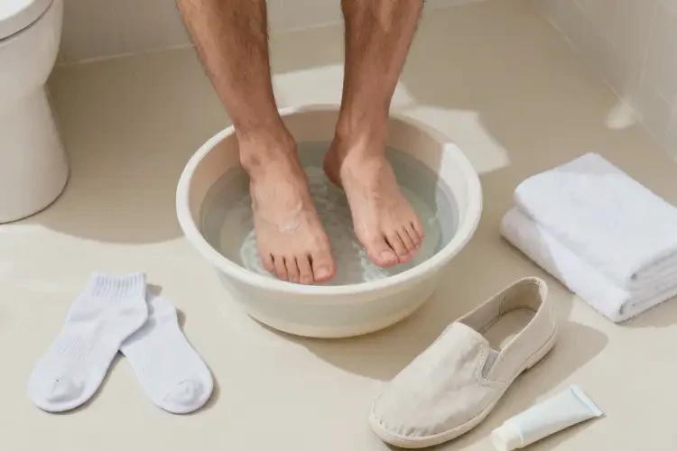 男性腳上偶爾長濕疹能夠徹底治愈嗎(圖3)