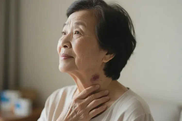 老年人脖子上出現(xiàn)濕疹能徹底自愈嗎(圖3)