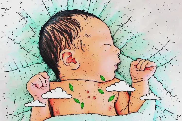 新生兒脖子上經(jīng)常長濕疹能徹底自愈嗎(圖4)