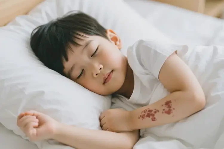 少兒手臂有濕疹不管它會自己好嗎(圖1)