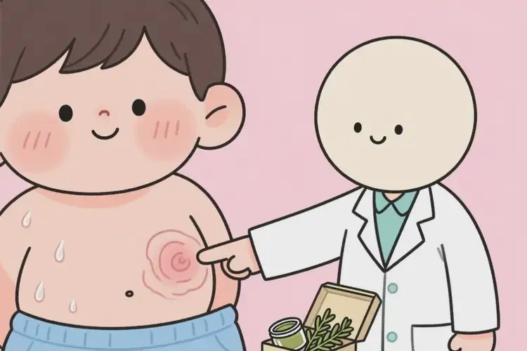少兒肚子上偶爾起濕疹可以徹底自愈嗎(圖2)