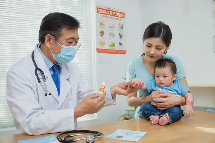 新生兒手上容易起濕疹不管它會(huì)自己好嗎(圖2)