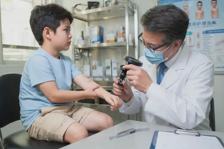 孩子面部出湿疹不管它会自己痊愈吗(图1)