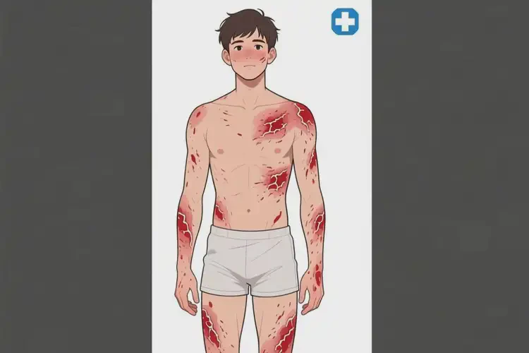 男性全身長濕疹不管它會自己自愈嗎(圖4)