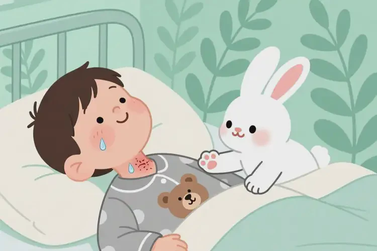 少兒脖子起濕疹能徹底自愈嗎(圖2)