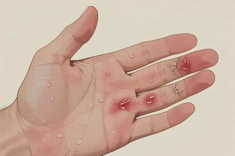男人手上容易起濕疹可以徹底自愈嗎(圖2)