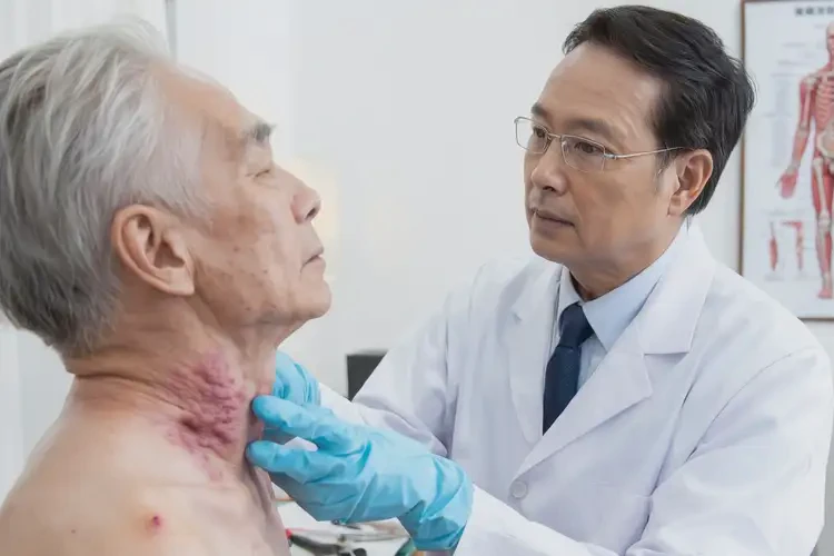 高齡老人脖子上出現(xiàn)濕疹不管它會自己好嗎(圖3)