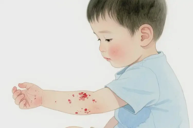 孩子手臂上經常起濕疹能靠自己自愈嗎(圖3)