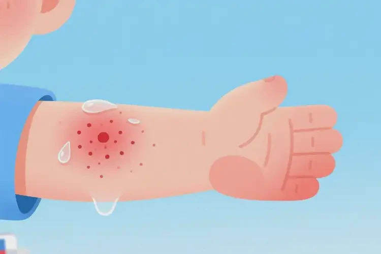 儿童手臂上有湿疹不管它会自己好吗(图4)