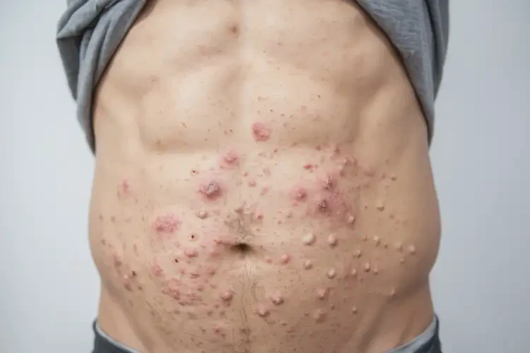 男生肚子上容易起濕疹不管它會(huì)自己好嗎(圖1)