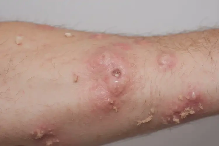 男性手臂有濕疹不管它會(huì)自己痊愈嗎(圖2)