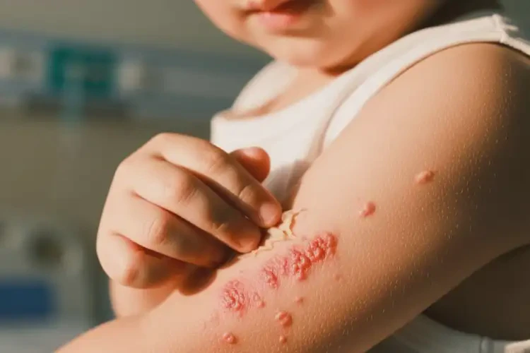 孩子手臂上經常起濕疹能靠自己自愈嗎(圖4)