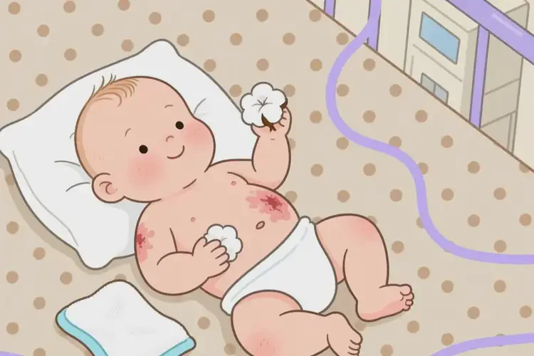寶寶肚子經(jīng)常長(zhǎng)濕疹能靠自己自愈嗎(圖1)