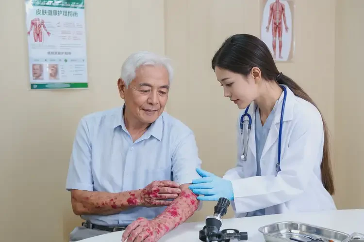 老人手臂長濕疹能靠自己自愈嗎(圖2)