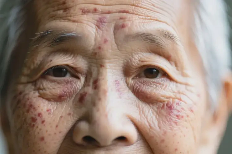 老人臉上長濕疹不管它會自己自愈嗎(圖4)