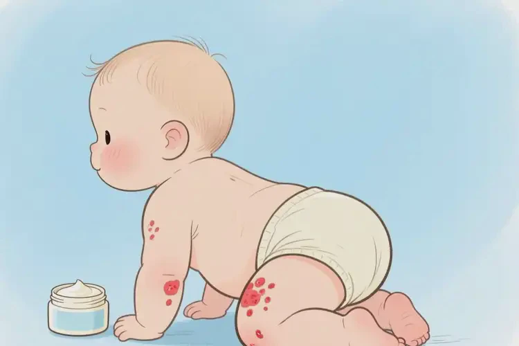 幼兒屁股上有濕疹能徹底自愈嗎(圖3)