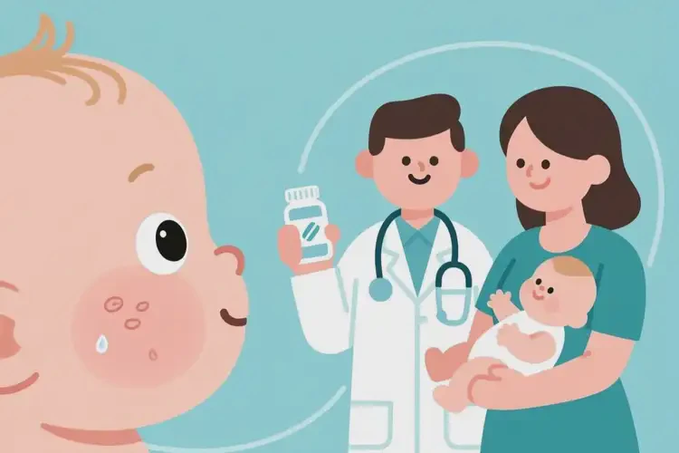 新生兒身上容易長濕疹不管它會自己好嗎(圖1)