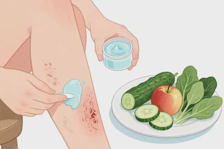 女生大腿上經(jīng)常起濕疹可以徹底自愈嗎(圖3)