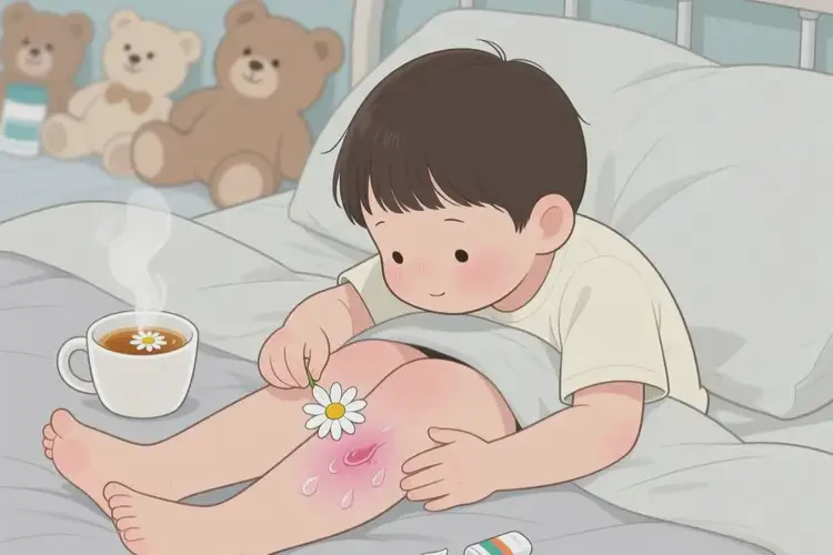 孩子大腿上有湿疹能彻底自愈吗(图1)