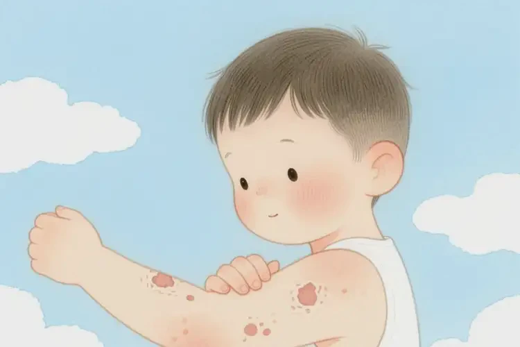 小兒手臂偶爾長(zhǎng)濕疹能靠自己自愈嗎(圖4)