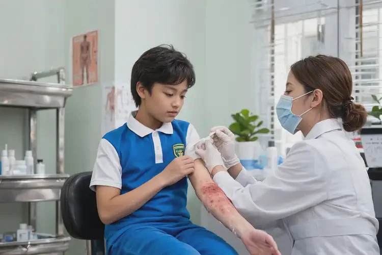 中學(xué)生四肢有濕疹能夠徹底治愈嗎(圖3)