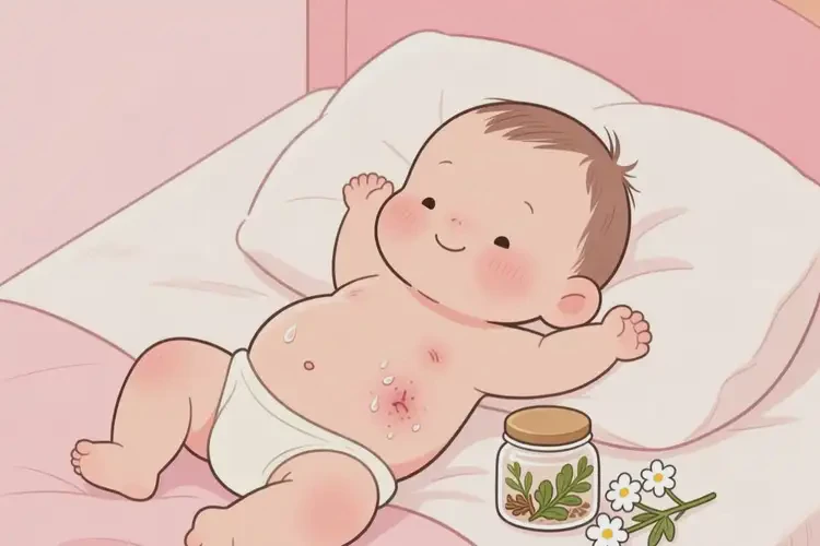 寶寶肚子容易長(zhǎng)濕疹可以徹底自愈嗎(圖2)