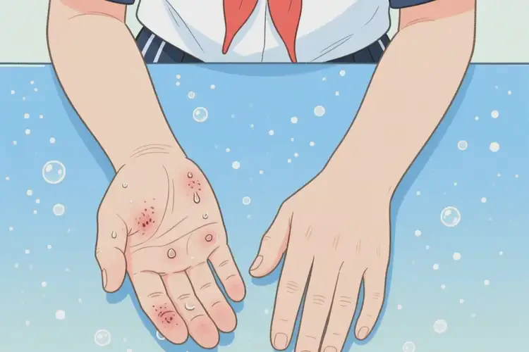 中學(xué)生手上經(jīng)常起濕疹不管它會自己好嗎(圖3)