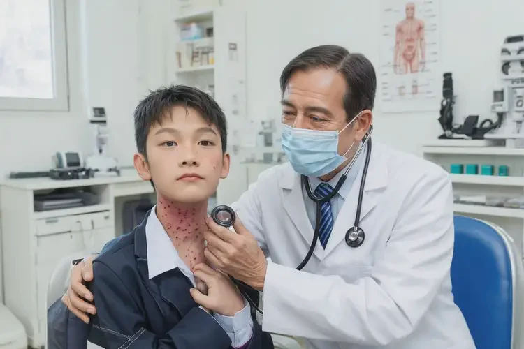 中學(xué)生脖子上偶爾起濕疹不管它會(huì)自己痊愈嗎(圖2)