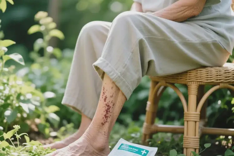 老人大腿有濕疹不管它會自己好嗎(圖1)