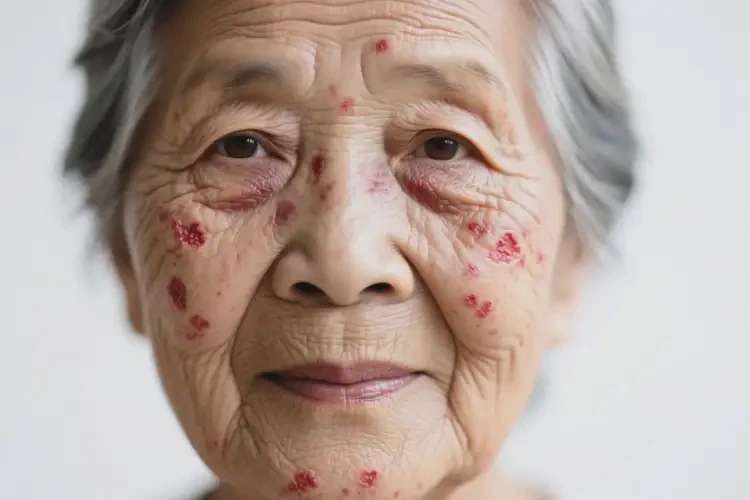 高齡老人臉上經(jīng)常長濕疹可以徹底自愈嗎(圖1)