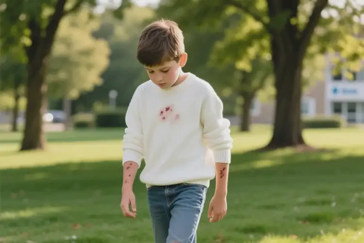 中學(xué)生全身出現(xiàn)濕疹不管它會(huì)自己自愈嗎(圖1)