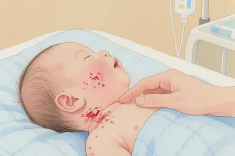 孩子脖子出現(xiàn)濕疹不管它會自己痊愈嗎(圖4)