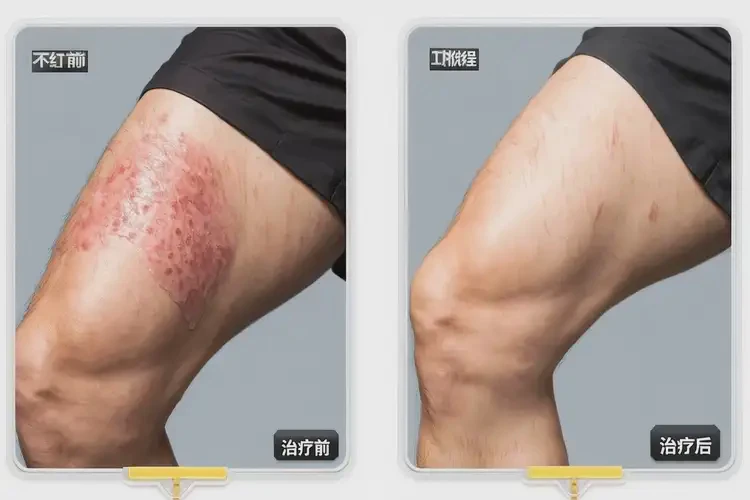 青年人大腿出濕疹能夠徹底治愈嗎(圖4)