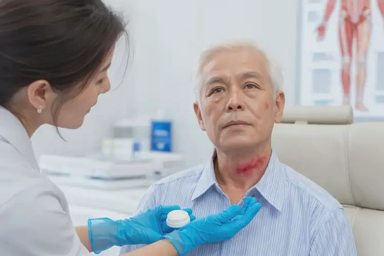 老人脖子偶爾起濕疹不管它會(huì)自己自愈嗎(圖3)