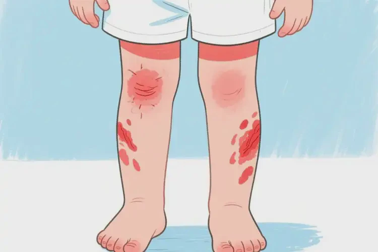 少兒小腿經(jīng)常起濕疹不管它會自己自愈嗎(圖1)