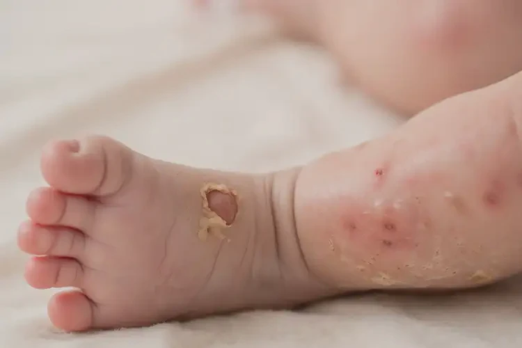嬰兒小腿偶爾長濕疹能靠自己自愈嗎(圖3)