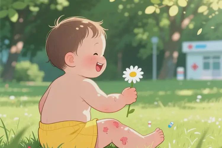 幼兒大腿上有濕疹能夠徹底治愈嗎(圖2)