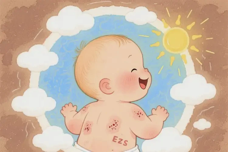 新生兒身上出濕疹能靠自己自愈嗎(圖2)