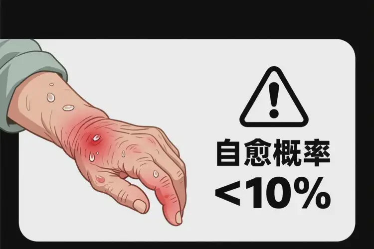 老年人手臂出現(xiàn)濕疹不管它會自己自愈嗎(圖1)