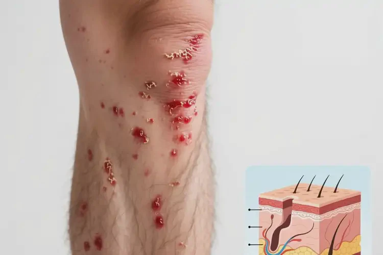 男生小腿起濕疹能靠自己自愈嗎(圖4)