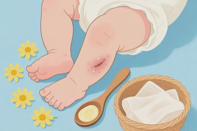 新生兒小腿經(jīng)常長濕疹能靠自己自愈嗎(圖1)