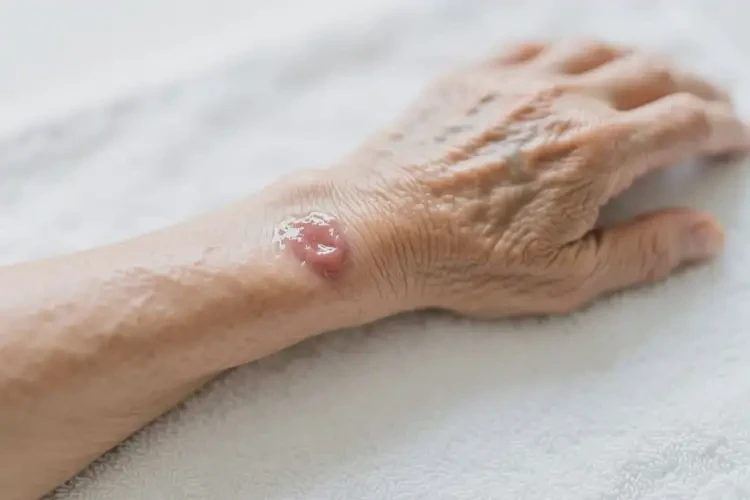 老年人手臂出濕疹可以徹底自愈嗎(圖1)