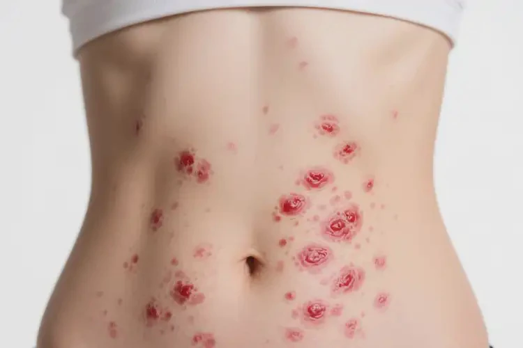 女人肚子長(zhǎng)濕疹不管它會(huì)自己好嗎(圖4)